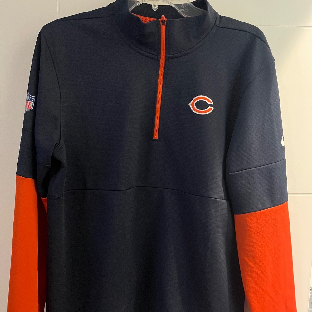 Chicago Bears Orange Sleeved Pullover